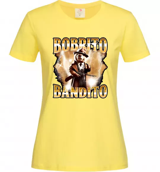 Жіноча футболка Bobrito bandito Лимонний фото