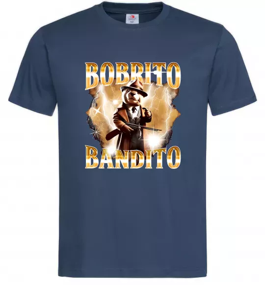 Чоловіча футболка Bobrito bandito Темно-синій фото