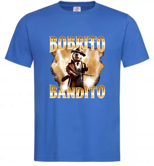 Чоловіча футболка Bobrito bandito Яскраво-синій фото