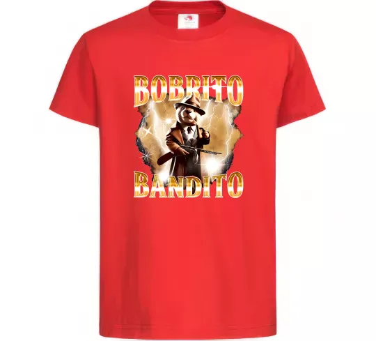 Детская футболка Bobrito bandito Красный фото