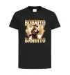 Дитяча футболка Bobrito bandito Чорний фото