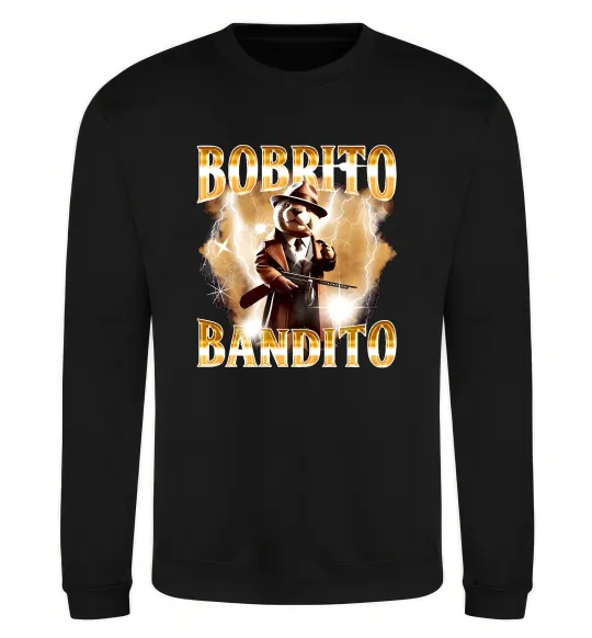 Світшот Bobrito bandito Чорний фото