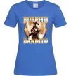 Жіноча футболка Bobrito bandito Яскраво-синій фото
