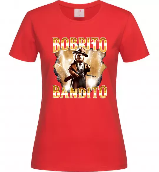Жіноча футболка Bobrito bandito Червоний фото