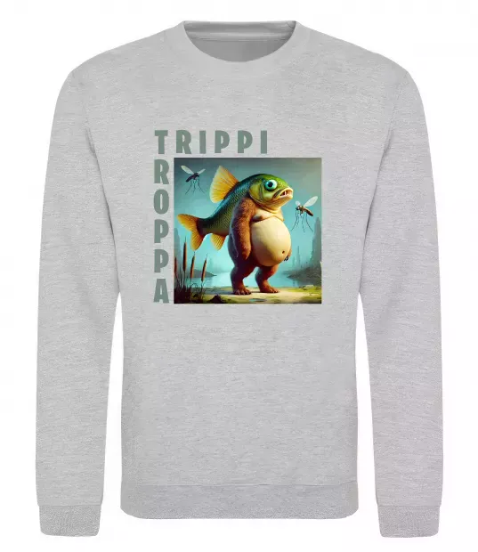 Свитшот Trippi Troppa Серый меланж фото