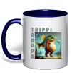 Чашка с цветной ручкой Trippi Troppa Глубокий темно-синий Чашка с цветной ручкой Trippi Troppa Глубокий темно-синий фото