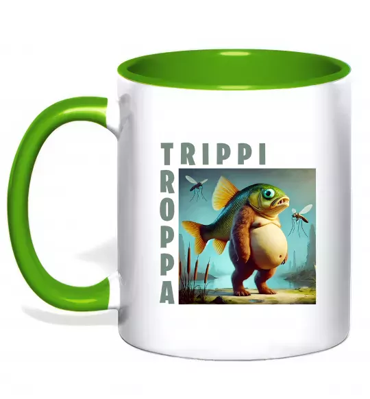 Чашка с цветной ручкой Trippi Troppa Зеленый фото