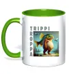 Чашка с цветной ручкой Trippi Troppa Зеленый Чашка с цветной ручкой Trippi Troppa Зеленый фото