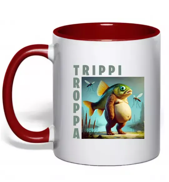 Чашка с цветной ручкой Trippi Troppa Красный фото