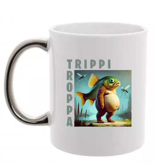 Чашка с цветной ручкой Trippi Troppa Серебро фото