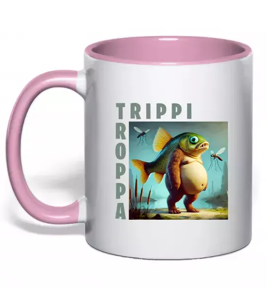 Чашка с цветной ручкой Trippi Troppa Нежно розовый фото