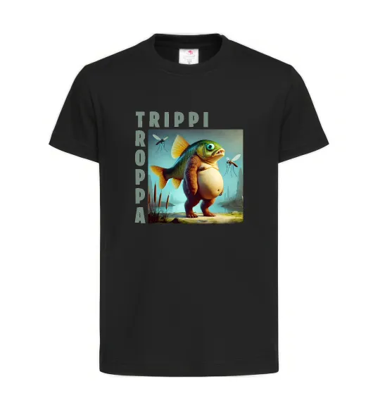 Дитяча футболка Trippi Troppa Чорний фото