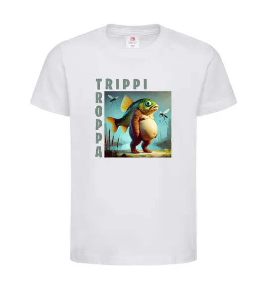 Дитяча футболка Trippi Troppa Білий фото