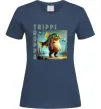 Жіноча футболка Trippi Troppa Темно-синій фото