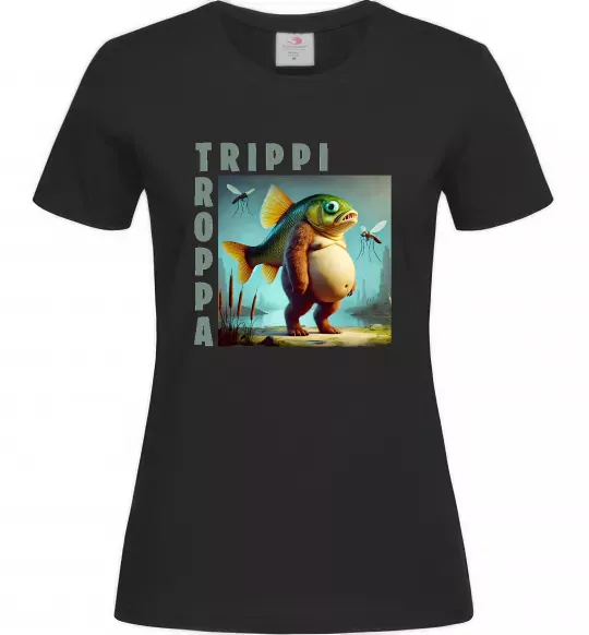 Жіноча футболка Trippi Troppa Чорний фото