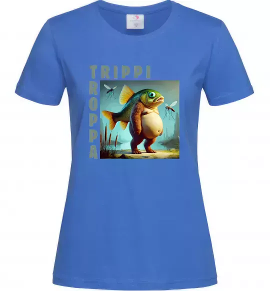 Жіноча футболка Trippi Troppa Яскраво-синій фото