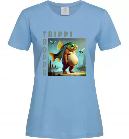 Жіноча футболка Trippi Troppa Блакитний фото