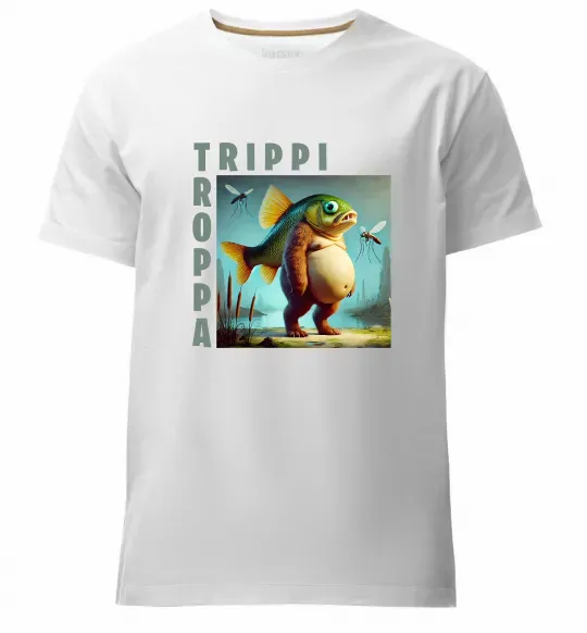 Мужская премиум футболка Trippi Troppa Белый фото