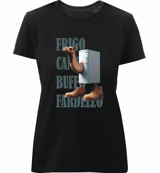 Жіноча преміум футболка Frigo Camelo Чорний фото