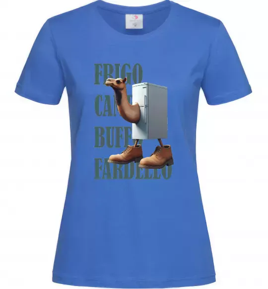 Женская футболка Frigo Camelo Ярко-синий фото
