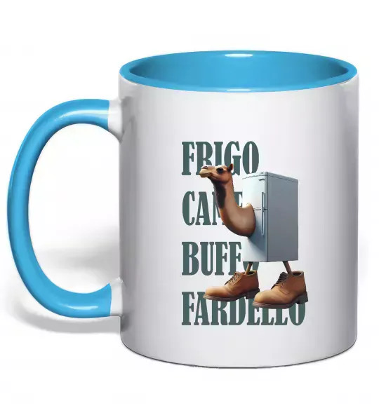 Чашка с цветной ручкой Frigo Camelo Голубой фото