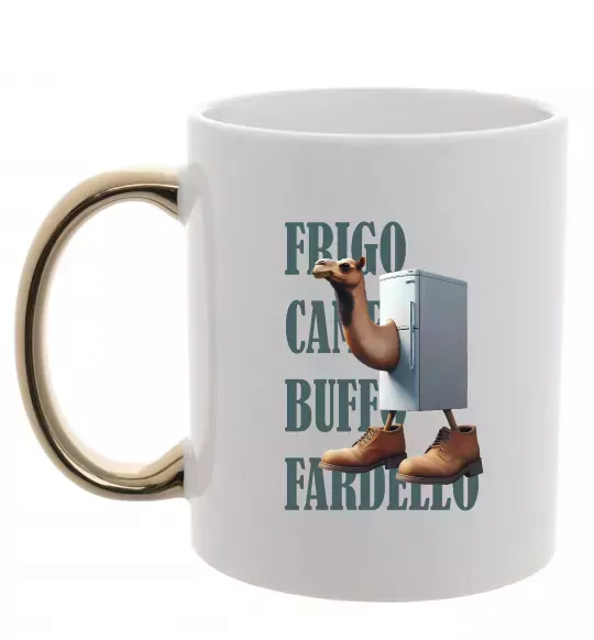 Чашка с цветной ручкой Frigo Camelo Золото фото