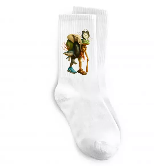 Шкарпетки Trippa Troppa Tralala Lirilì Rilà Tung Tung Білий фото