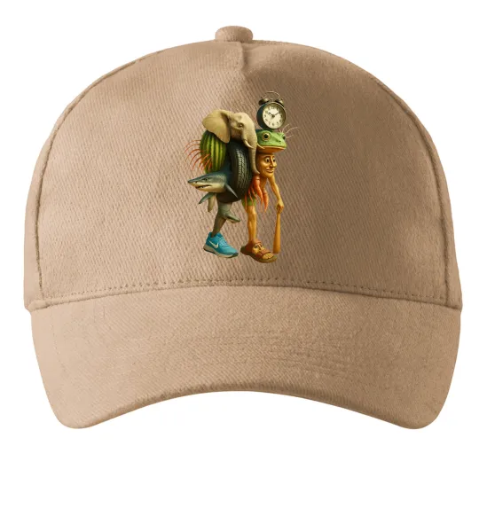 Кепка Trippa Troppa Tralala Lirilì Rilà Tung Tung Песочный фото