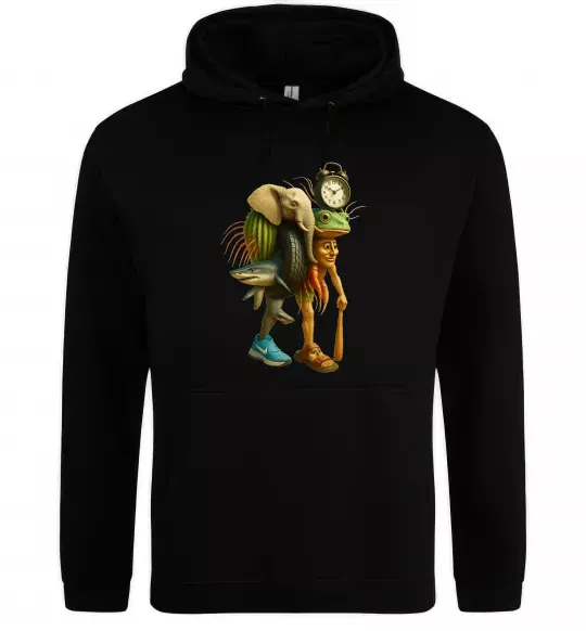 Жіноча толстовка (худі) Trippa Troppa Tralala Lirilì Rilà Tung Tung Чорний фото