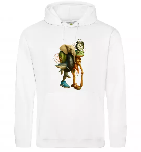 Жіноча толстовка (худі) Trippa Troppa Tralala Lirilì Rilà Tung Tung Білий фото