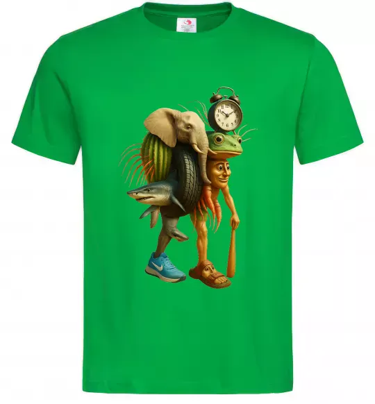 Чоловіча футболка Trippa Troppa Tralala Lirilì Rilà Tung Tung Зелений фото