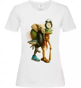 Жіноча футболка Тривожна маса Білий фото