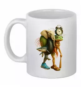 Чашка керамическая Tung tung tung sahur Белый фото