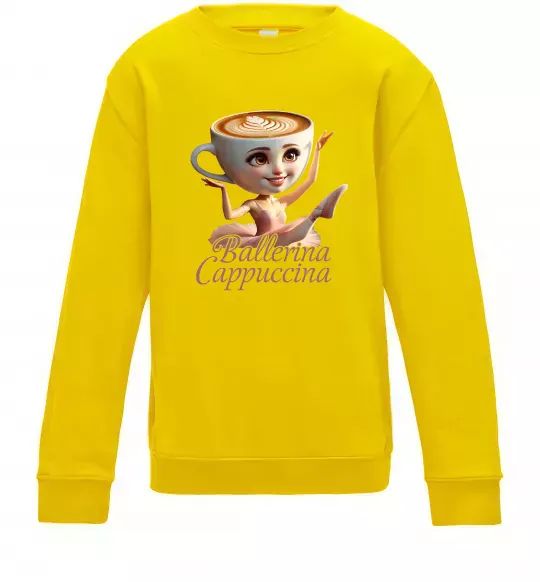 Дитячий світшот Ballerina Cappucina Сонячно жовтий фото