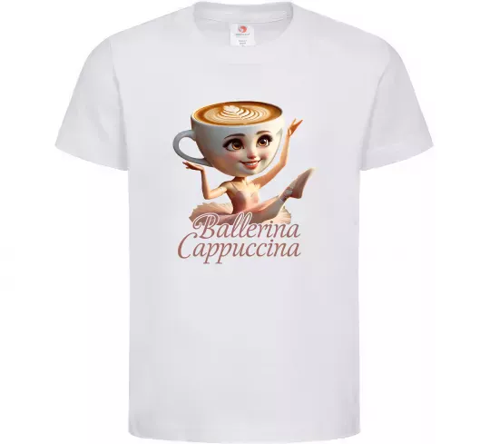 Детская футболка Ballerina Cappucina Белый фото