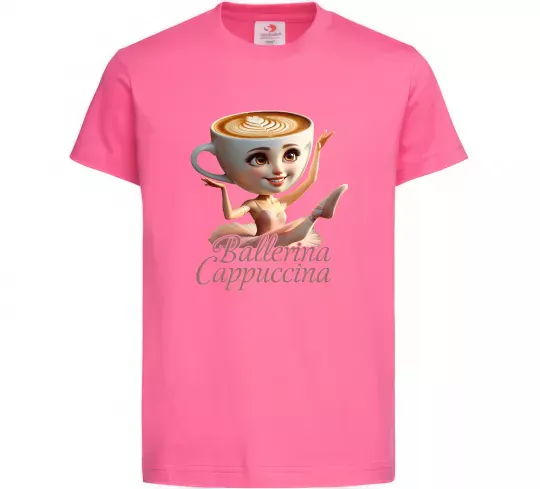 Детская футболка Ballerina Cappucina Ярко-розовый фото