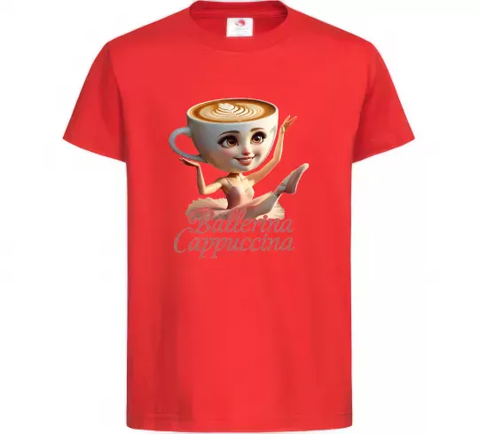 Детская футболка Ballerina Cappucina Красный фото