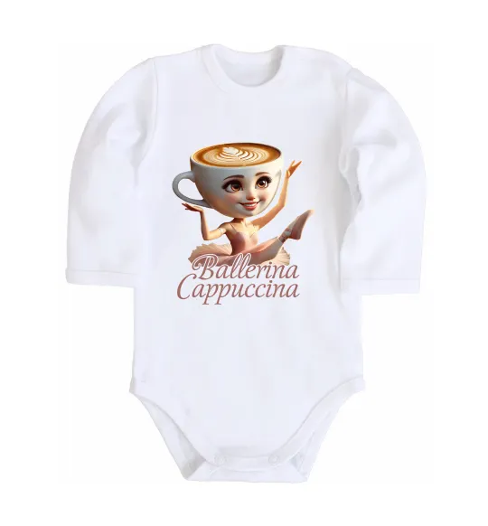 Детский боди Ballerina Cappucina Белый фото