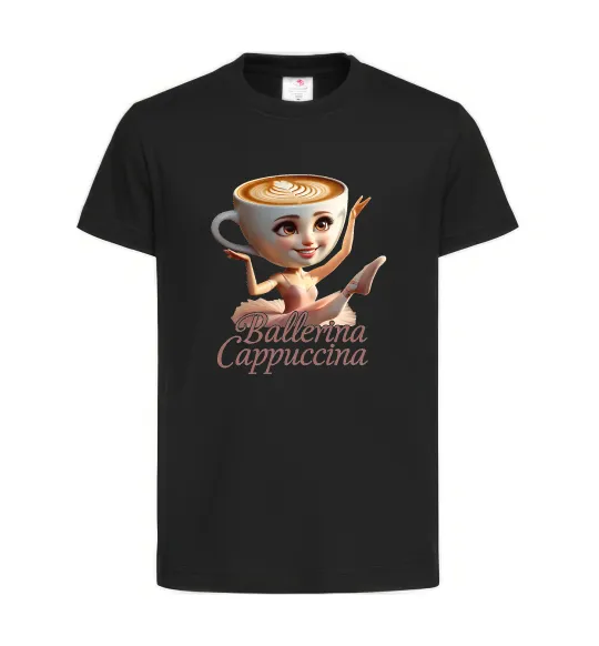 Детская футболка Ballerina Cappucina Черный фото