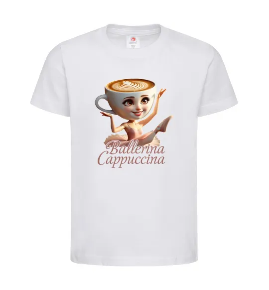 Детская футболка Ballerina Cappucina Белый фото