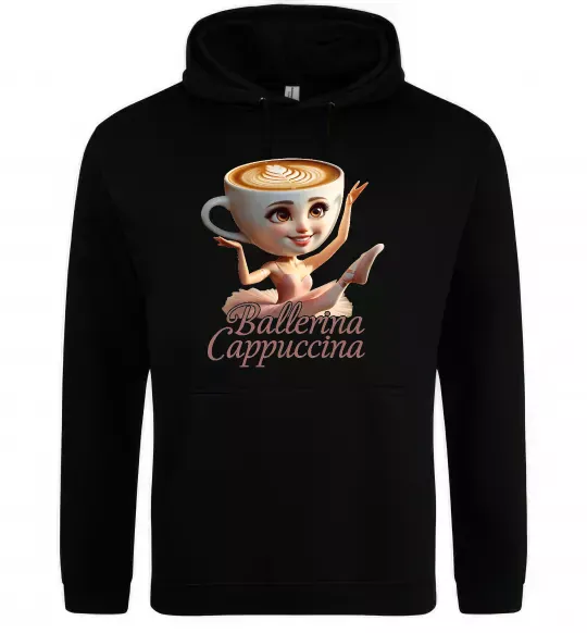 Мужская толстовка (худи) Ballerina Cappucina Черный фото