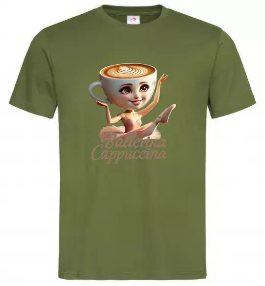 Чоловіча футболка Ballerina Cappucina Оливковий фото