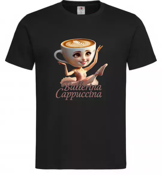 Чоловіча футболка Ballerina Cappucina Чорний фото