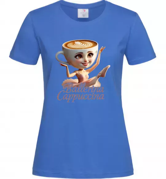 Женская футболка Ballerina Cappucina Ярко-синий фото
