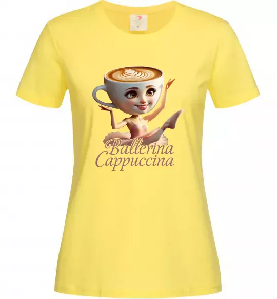 Женская футболка Ballerina Cappucina Лимонный фото