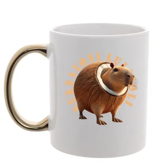 Чашка з кольоровою ручкою Burbaloni luliloli Золото фото