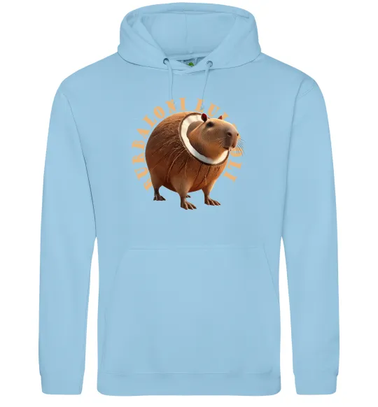 Мужская толстовка (худи) Burbaloni luliloli Голубой фото