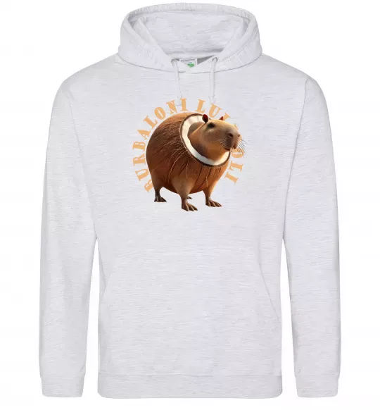 Жіноча толстовка (худі) Burbaloni luliloli Сірий меланж фото