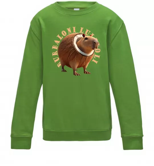 Дитячий світшот Burbaloni luliloli Лаймовий фото