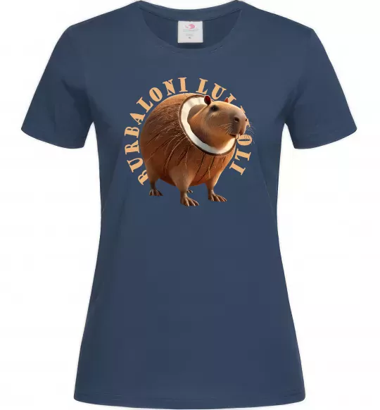 Женская футболка Burbaloni luliloli Темно-синий фото